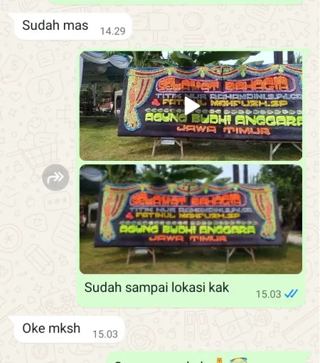 Pengiriman Papan Bunga Tepus Wetan Kutoarjo
